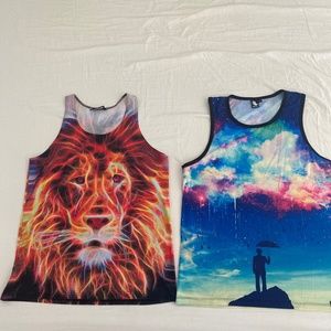 Fire Lion and Sky Falling Down EDM festival T’s